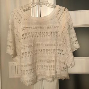 white beach cover up